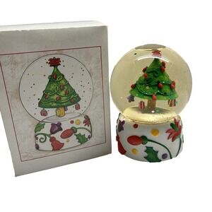 Neiman Marcus 1997 Musical Water Snow Globe Dept 56 Dan Rizzie Art Christmas